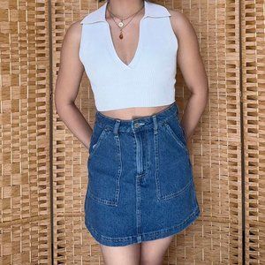 70s-inspired Denim Mini Skirt from H&M